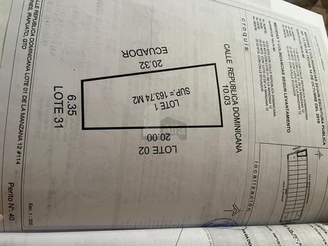 Terreno habitacional en venta en Tabachines, Irapuato, Guanajuato