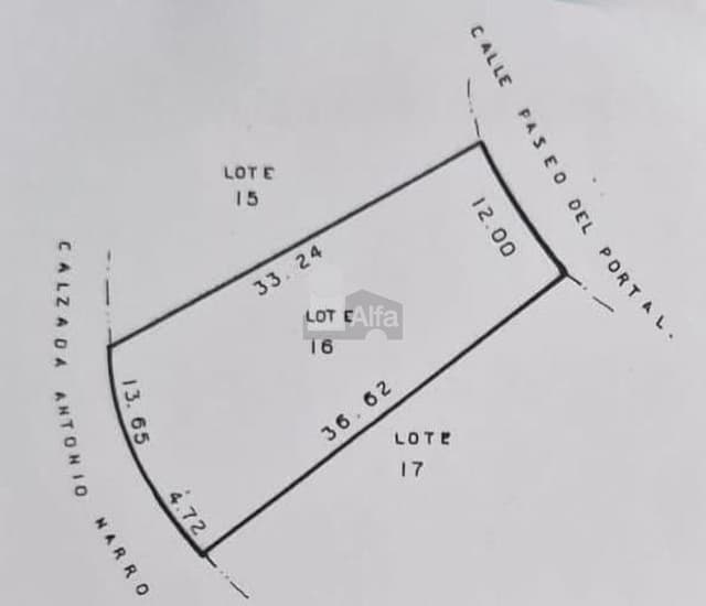Terreno habitacional en venta al sur de la ciudad, en fraccionamiento Hacienda el Refugio