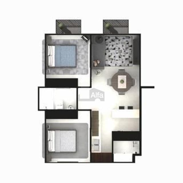 Departamento en Venta en Delta Faustina sobre Cerro del Gigante por Omega, Atotonilco y Epsilon