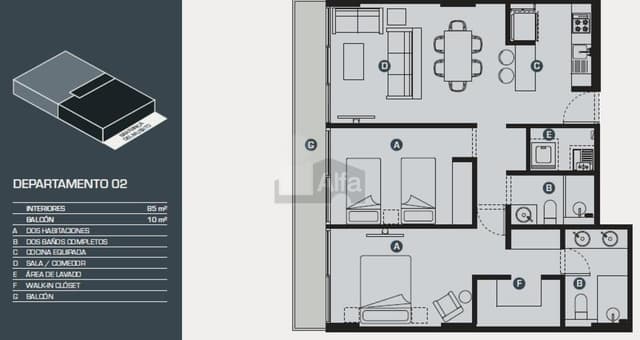 Departamento en venta en Merced Gómez, Álvaro Obregón, Ciudad de México