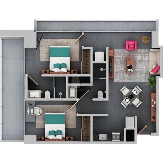 Departamento en renta Retama Condominios, Monterrey, Nuevo León