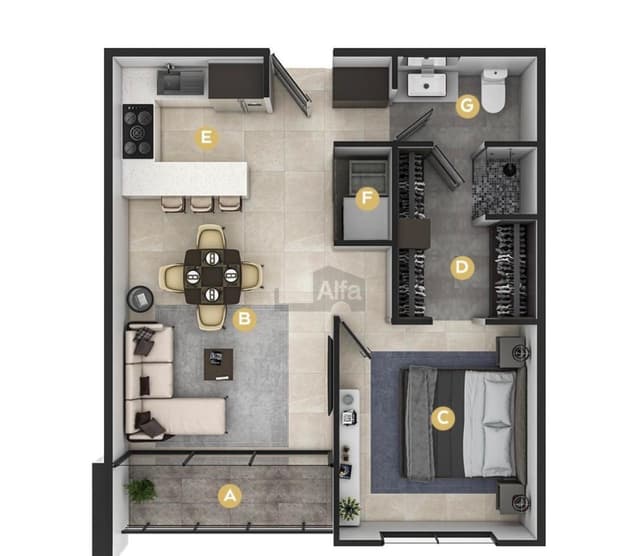 Departamento en renta Torre Tres Puertas, San Jerónimo, Monterrey, Nuevo León