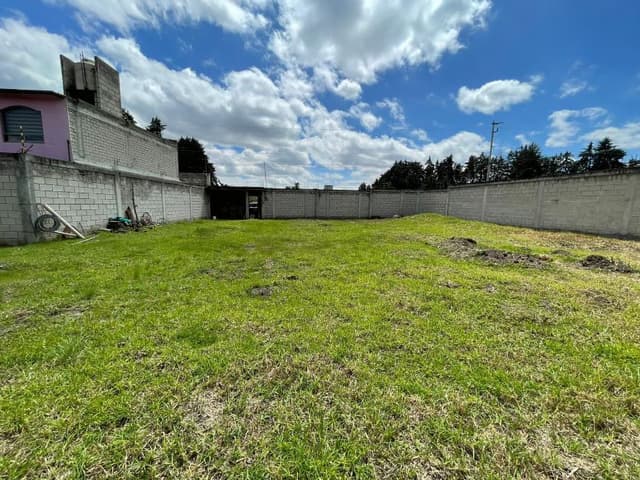 TERRENO BARDEADO EN VENTA, BARRIO SAN MIGUEL ZINACANTEPEC.