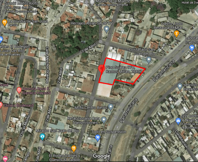 Predio con Bodegas y Locales Comerciales San Juan del Río