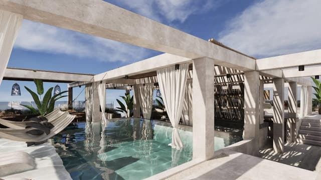 Departamento en privada de 3 habitaciones y 3 baños en Playa del Carmen