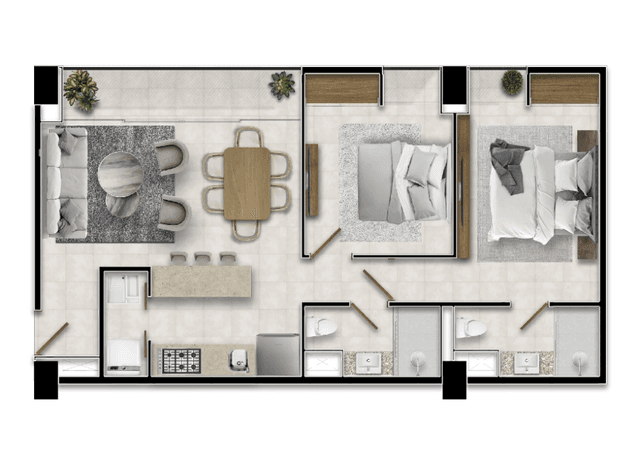 Departamento en venta en Central Garden