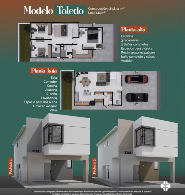 Exclusivo residencial con ubicación inmejorable en Ciudad Juárez. Puerta de Hierro, modelo Toledo