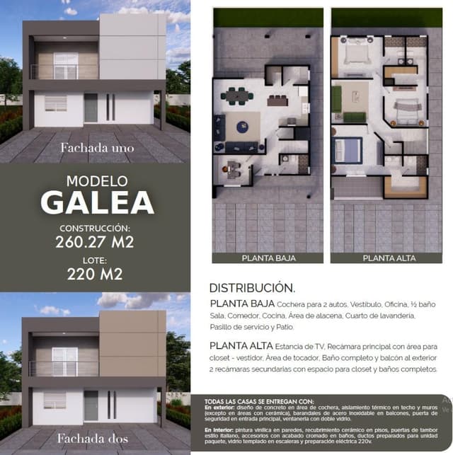Exclusivo residencial con gran ubicación en Ciudad Juárez. Toreos Residencial, modelo Galea