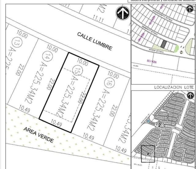 Lote Residencial en Venta en Vía Cumbres en Cancún, 225 m2