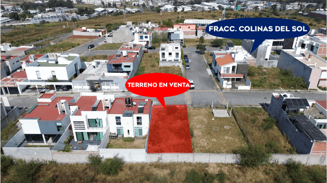 TERRENO EN VENTA TRES MARÍAS, FRACC. COLINAS DEL SOL
