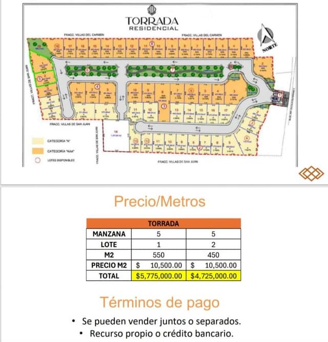 SE VENDE TERRENO EN RESIDENCIAL TORRADA AL NORTE DE SALTILLO