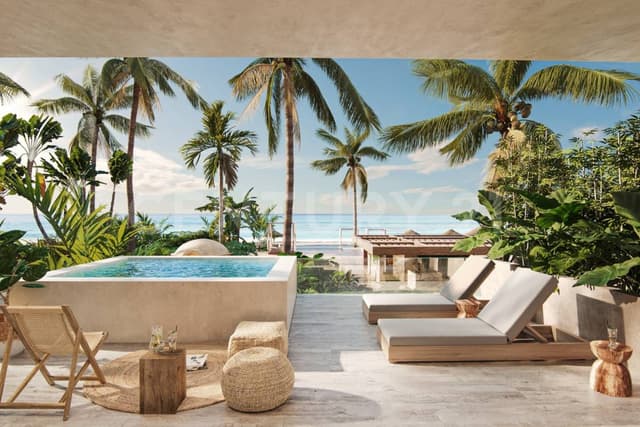 Venta de Penthouse amueblado con vista al mar en Puerto Morelos, Q. Roo OFC1125