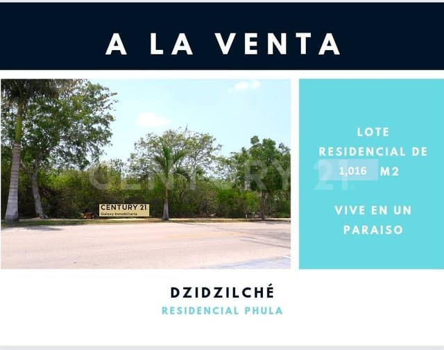 Terreno en Venta en Privada Phula Dzidzilché, Yucatán con amenidades