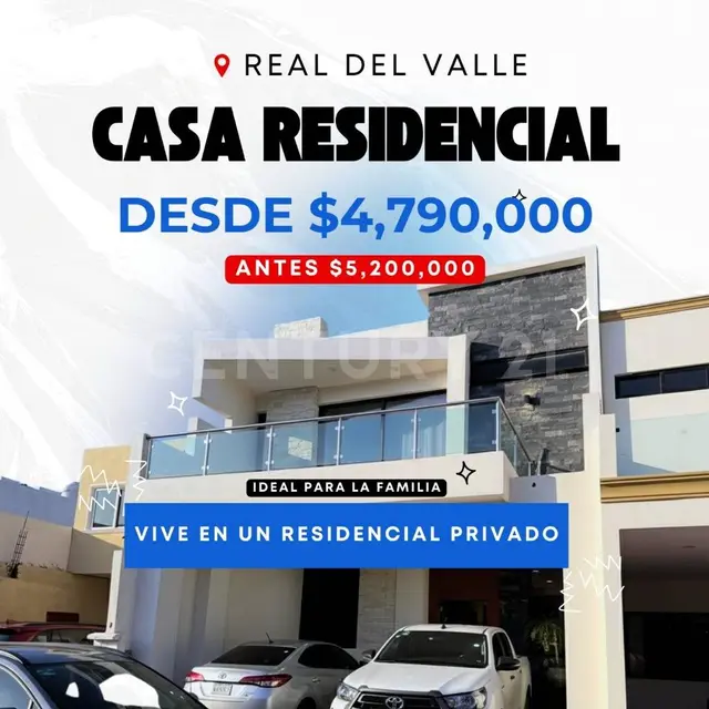 Casa en Venta – Real del Valle, Coto 8 – Mazatlán