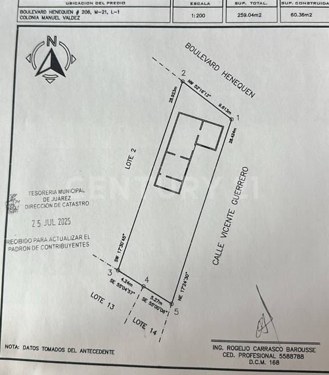 TERRENO EN ESQUINA