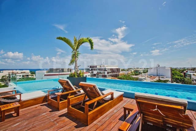 Hermoso Departamento 1 rec en Venta en Moma Playa Del Carmen P4454