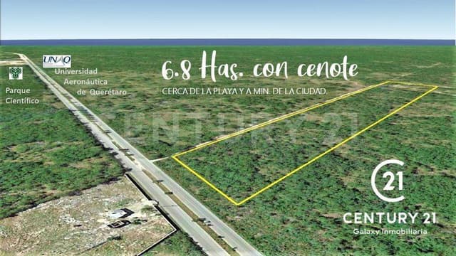 Terreno en venta con Cenote cerca de parque científico Mérida, Sierra Papacal.