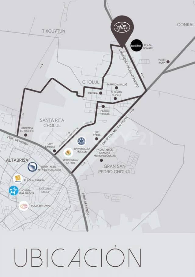 Terreno en Venta en Cholul, Mérida, Yucatán