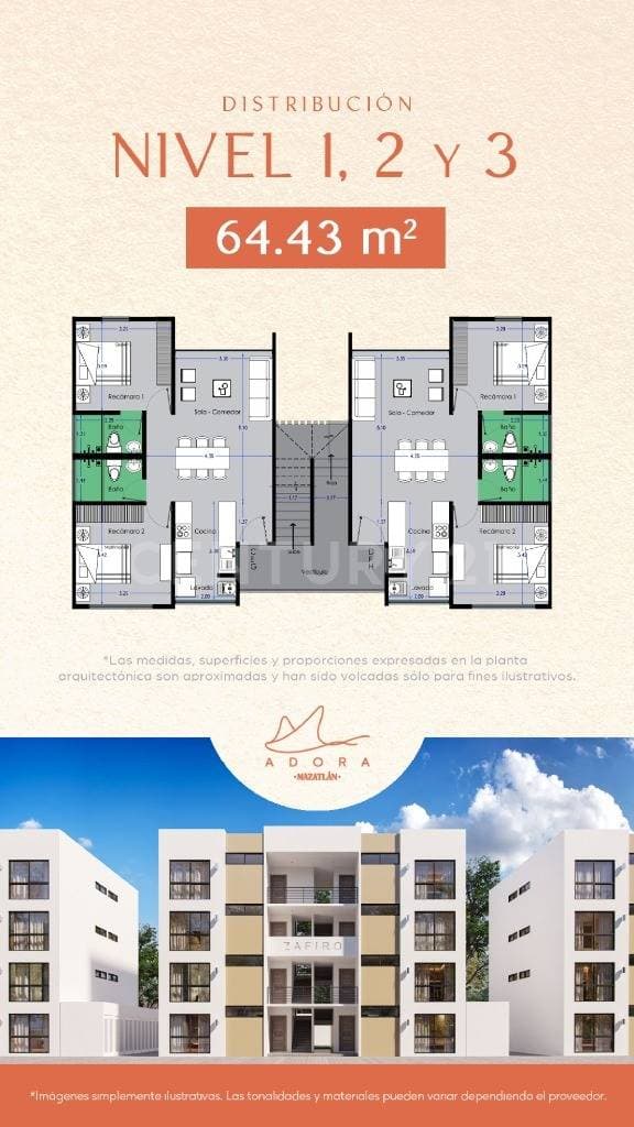 DEPARTAMENTO EN VENTA TORRE ADORA , MAZATLAN SINALOA