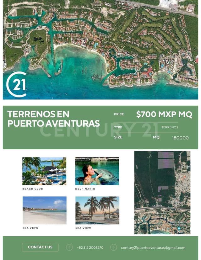 TERRENO EN VENTA PUERTO AVENTURAS
