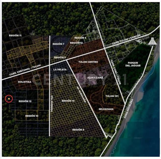 Terreno en Venta en Tulum, Quintana Roo.
