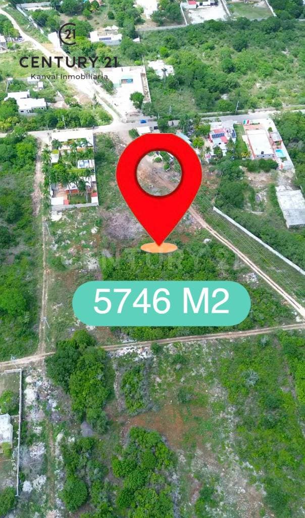 Terreno en venta en Chichí Suárez Mérida 5,746 m²
