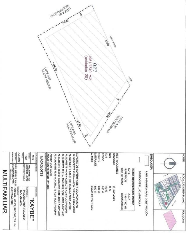 Terreno en venta, Kaibé Tulum, Quintana Roo