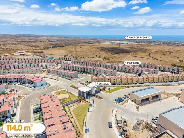 CASA EN VENTA EN VIZCAINO RESIDENCIAL ROSARITO BC