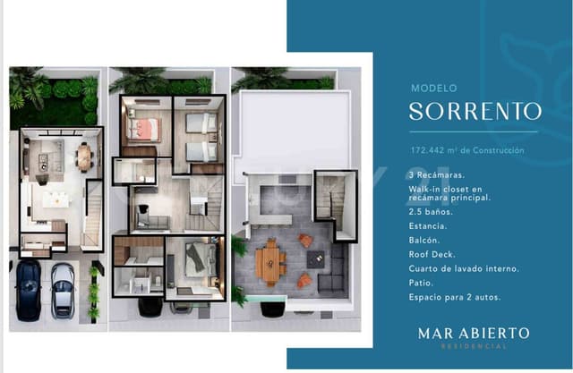 Casa en Venta Modelo Sorrento en San Antonio del Mar 145.60 m2