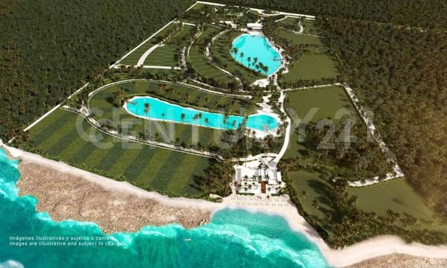 Lote en fracc frente al mar en Paamul a 10 min de Playa del Carmen