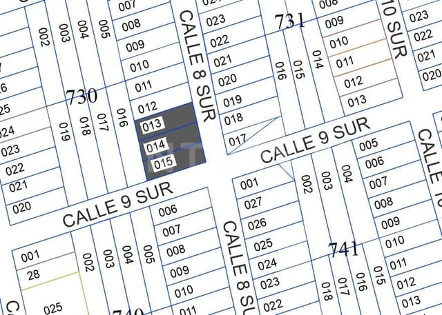 TRES LOTES JUNTOS EN VELETA