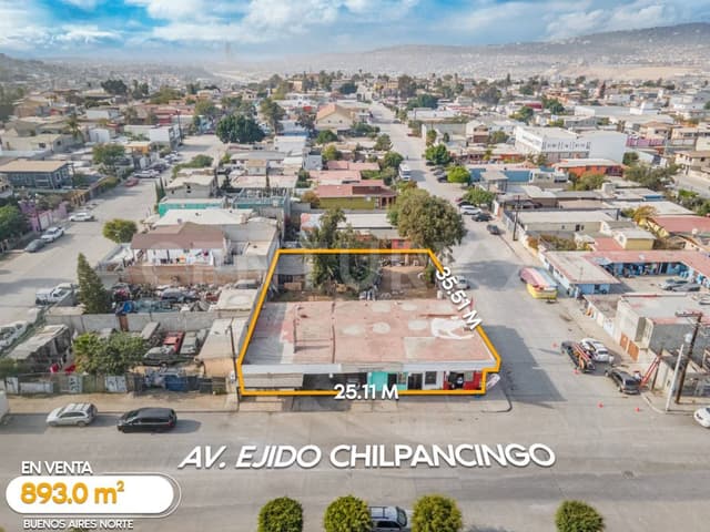 VENTA DE TERRENO CON CONSTRUCCIÓN EN COL BUENOS AIRES NORTE, TIJUANA BC