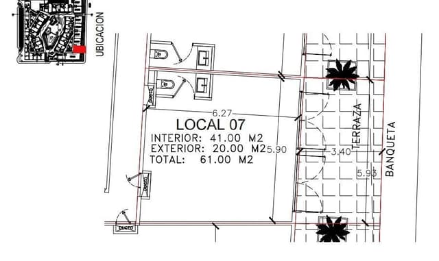 Local comercial renta Avenida Constituyentes Centro | Playa Del Carmen | P4561