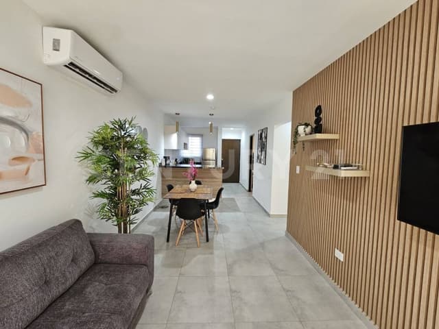 DEPARTAMENTO PLANTA BAJA AMUEBLADO EN RENTA EN BLOOM A 5 MIN DE COSTCO CULIACAN