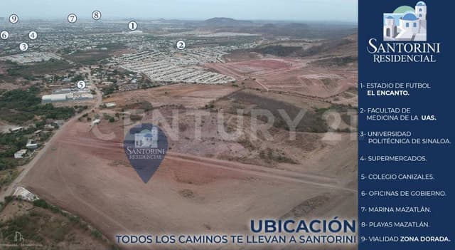 Lotes habitacionales en Santorini Residencial