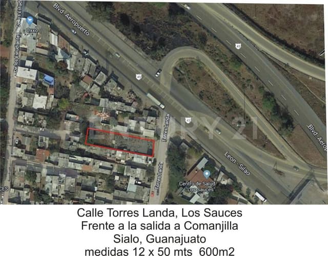 Terreno en Renta para uso comercial en Los Sauces