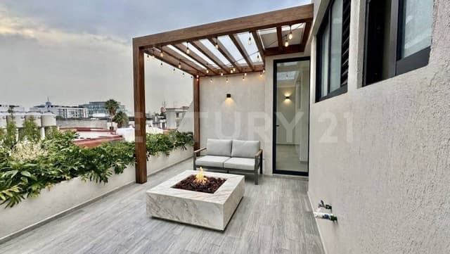 Departamento en venta con roof garden privado en Murillo, Benito Juárez CDMX