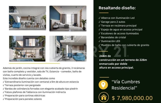 Venta Moderna Casa Doble Altura Amenidades Premium Cancun SVM0725