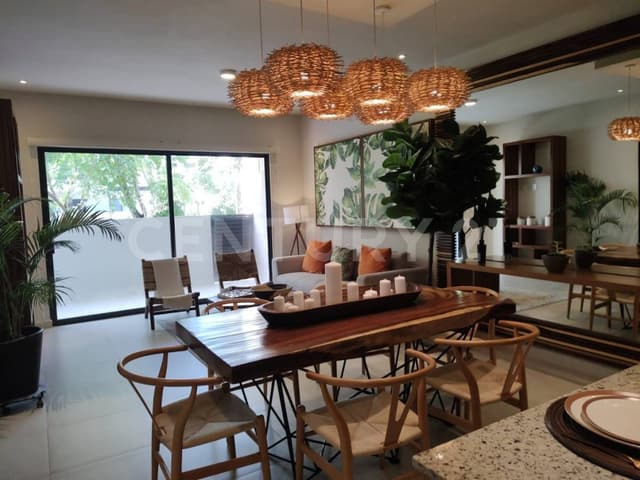 Venta de departamento en Playa el Carmen Q.Roo con acabado de lujo AGO1923