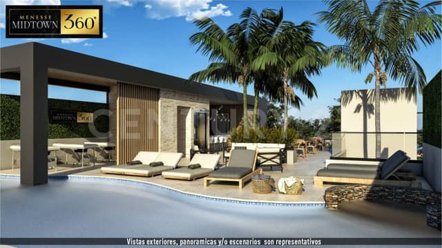 Venta de estudio PH amueblado en Midtown 360, Playa del Carmen, Q. Roo OFC02923