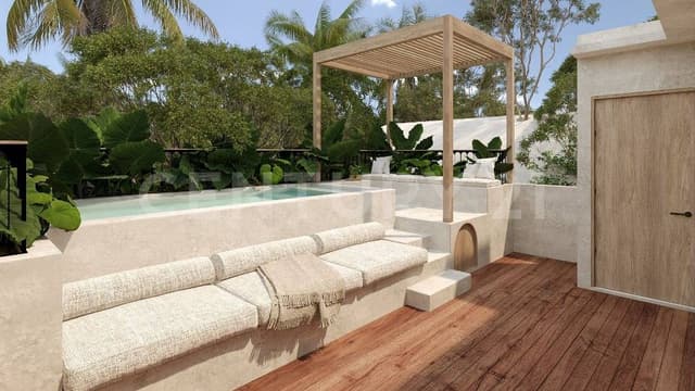 Departamento 2 rec en Venta en Lujoso Desarrollo en Tulum Región 8 Shanti P3992