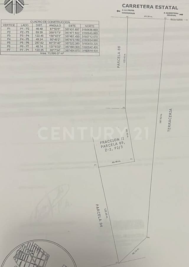 Terreno en Venta Labor de Terrazas Chihuahua