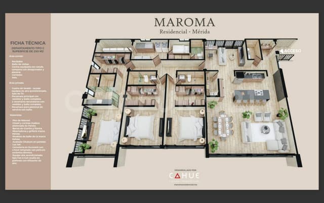 Modelo C en MAROMA Residencial