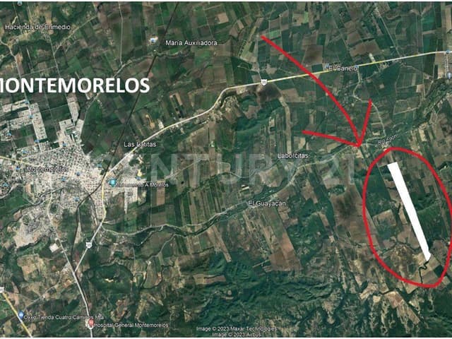 Terreno en Venta en Montemorelos, Localidad Macuña, cerca del Poblado El Llano.