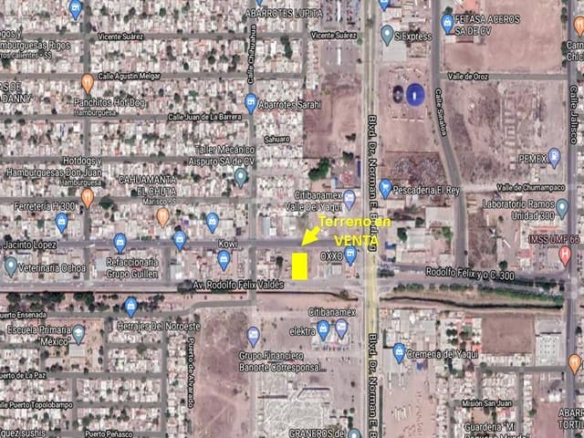 Se VENDE Terreno en Col. Faustino Felix.