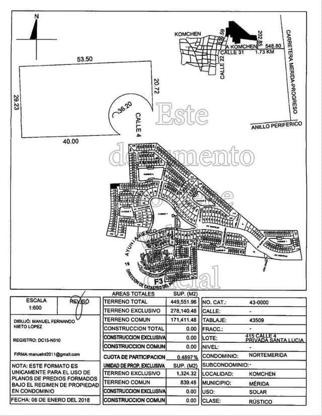 Terreno en Venta en Nortemérida, Yucatán