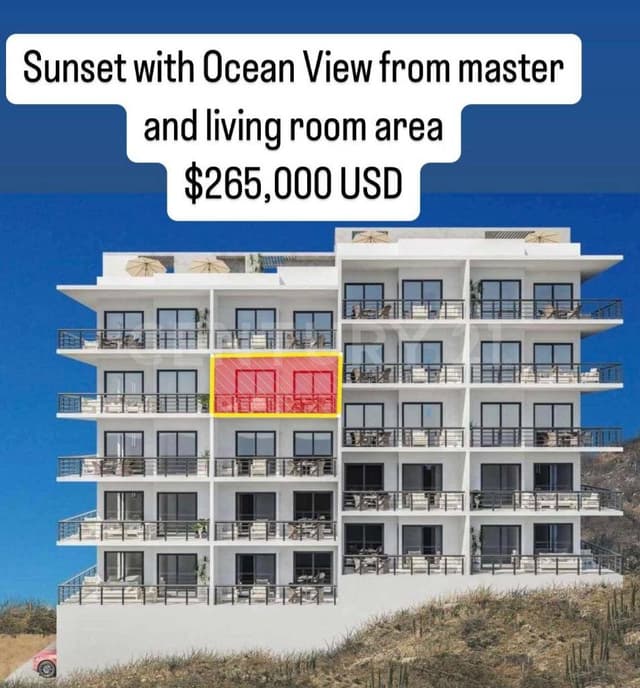 condominio con vista al mar en cabo san Lucas en venta en luxotica