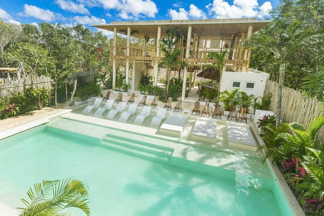 Estudio amueblado en venta listo para entrega en Muuk Tulum P4102