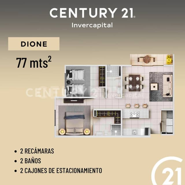 Departamento en Venta 77 m2, Stelar Bugambilias, Zapopan, Jalisco
