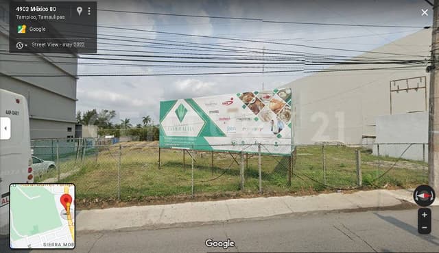 TERRENO EN RENTA EN AV. HIDALGO, TAMPICO